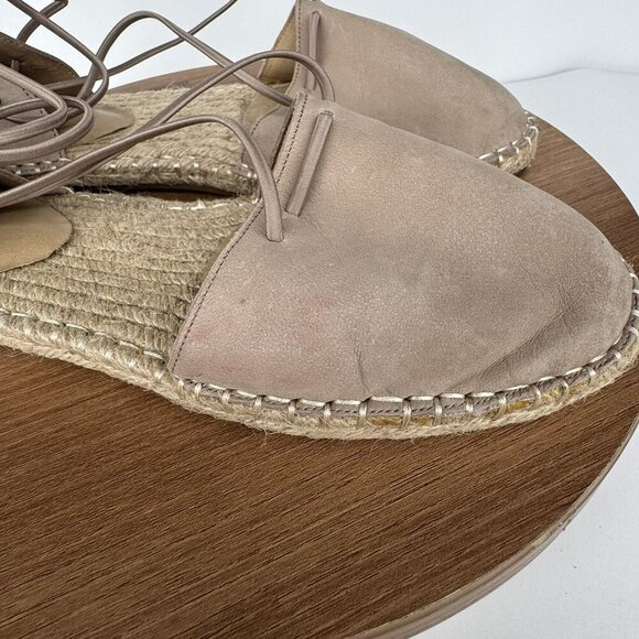 Eileen Fisher Beige Suede Espadrille Flats Womens Shoes Size 9 - Picture 8 of 8